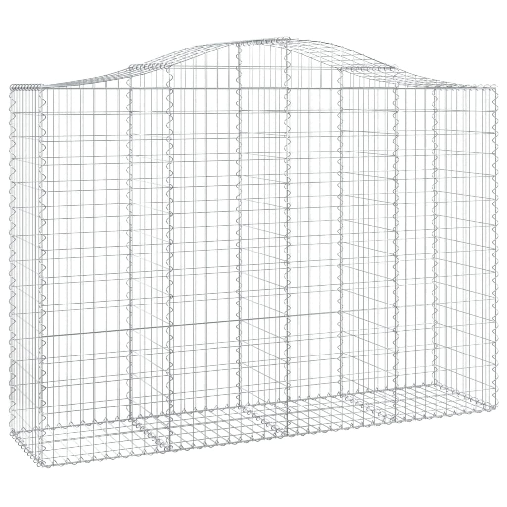 Schanskorven 6 St Gewelfd 200X50X140/160 Cm Ijzer 200 x 50 x 140/160 cm
