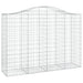 Schanskorven 6 St Gewelfd 200X50X140/160 Cm Ijzer 200 x 50 x 140/160 cm