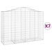 Schanskorven 7 St Gewelfd 200X50X140/160 Cm Ijzer 200 x 50 x 140/160 cm