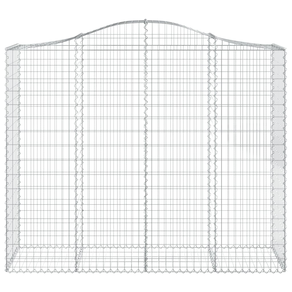 Schanskorven 2 St Gewelfd 200X50X160/180 Cm Ijzer 200 x 50 x 160/180 cm
