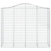 Schanskorven 2 St Gewelfd 200X50X160/180 Cm Ijzer 200 x 50 x 160/180 cm