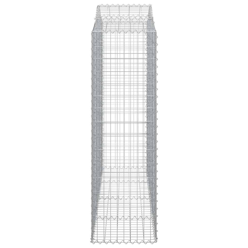 Schanskorven 2 St Gewelfd 200X50X160/180 Cm Ijzer 200 x 50 x 160/180 cm