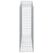 Schanskorven 2 St Gewelfd 200X50X160/180 Cm Ijzer 200 x 50 x 160/180 cm