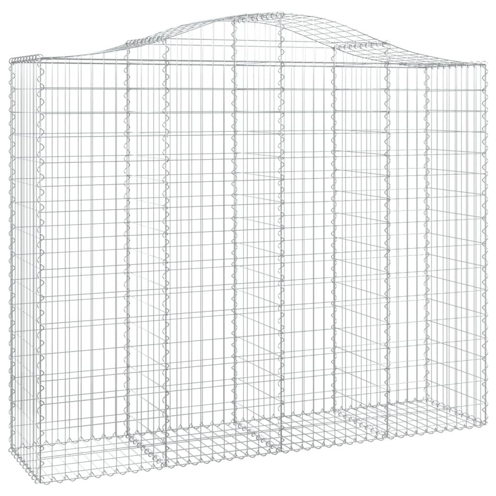 Schanskorven 3 St Gewelfd 200X50X160/180 Cm Ijzer 200 x 50 x 160/180 cm