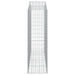 Schanskorven 3 St Gewelfd 200X50X160/180 Cm Ijzer 200 x 50 x 160/180 cm
