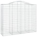 Schanskorven 5 St Gewelfd 200X50X160/180 Cm Ijzer 200 x 50 x 160/180 cm