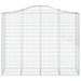 Schanskorven 6 St Gewelfd 200X50X160/180 Cm Ijzer 200 x 50 x 160/180 cm