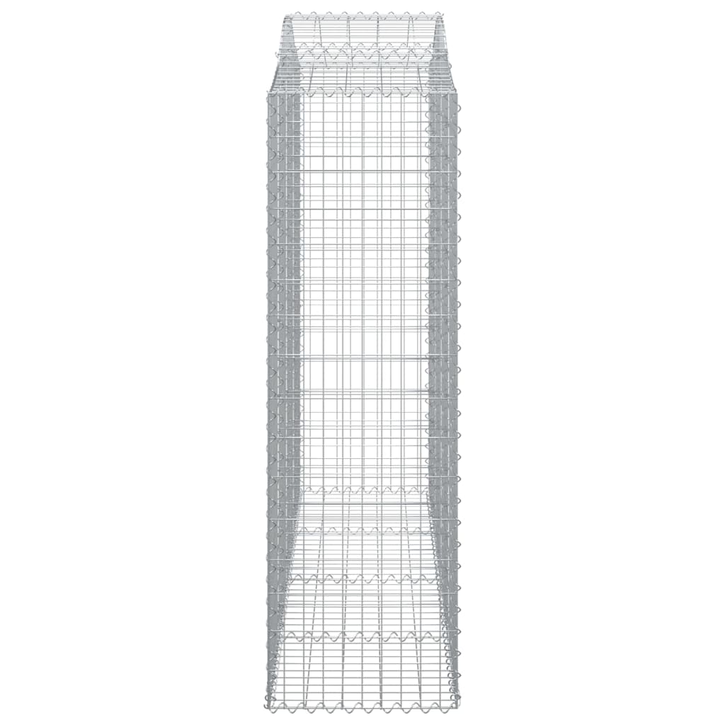 Schanskorven 6 St Gewelfd 200X50X160/180 Cm Ijzer 200 x 50 x 160/180 cm