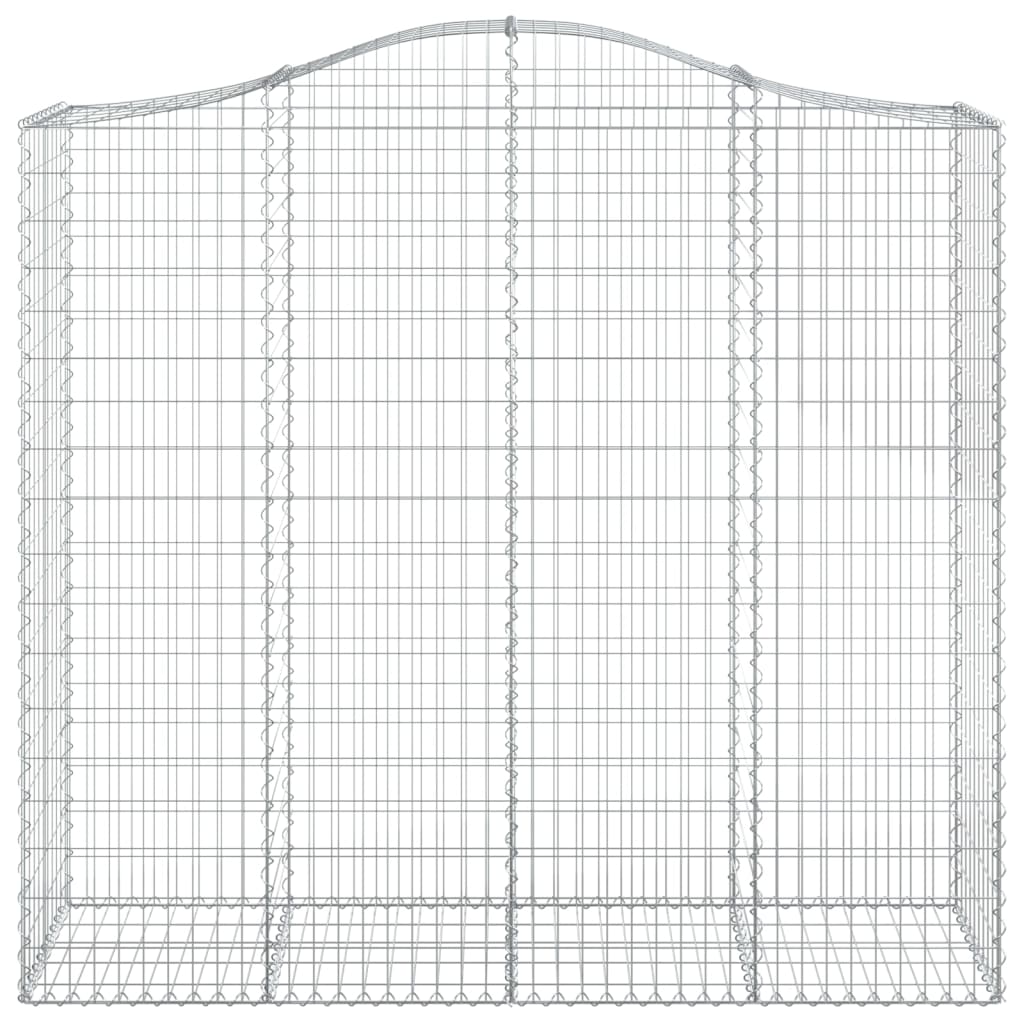 Schanskorven 2 St Gewelfd 200X50X180/200 Cm Ijzer 200 x 50 x 180/200 cm
