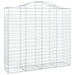 Schanskorven 3 St Gewelfd 200X50X180/200 Cm Ijzer 200 x 50 x 180/200 cm