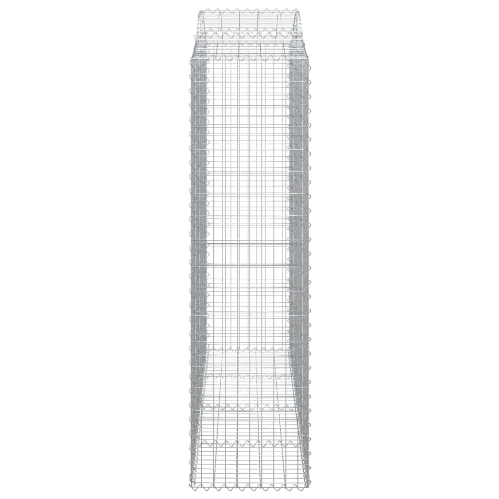 Schanskorven 3 St Gewelfd 200X50X180/200 Cm Ijzer 200 x 50 x 180/200 cm