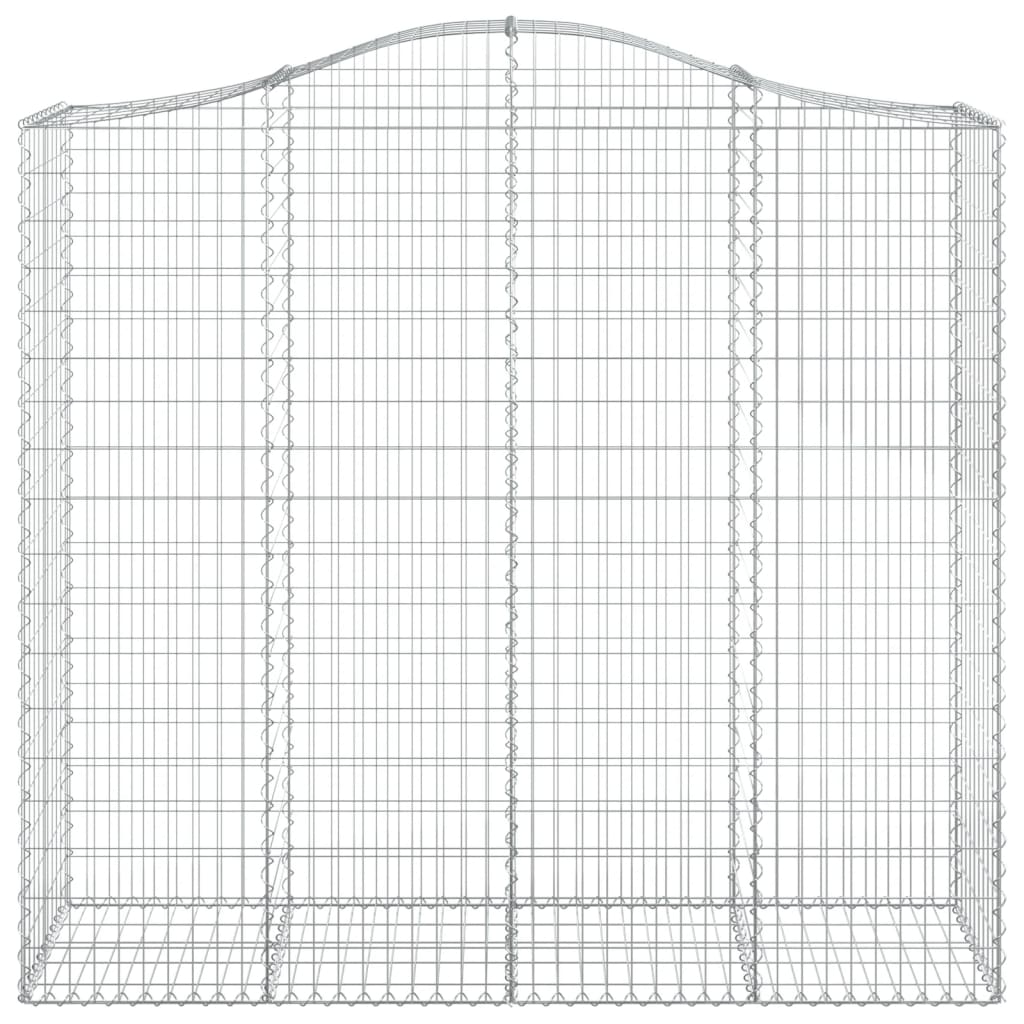Schanskorven 4 St Gewelfd 200X50X180/200 Cm Ijzer 200 x 50 x 180/200 cm