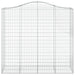 Schanskorven 4 St Gewelfd 200X50X180/200 Cm Ijzer 200 x 50 x 180/200 cm