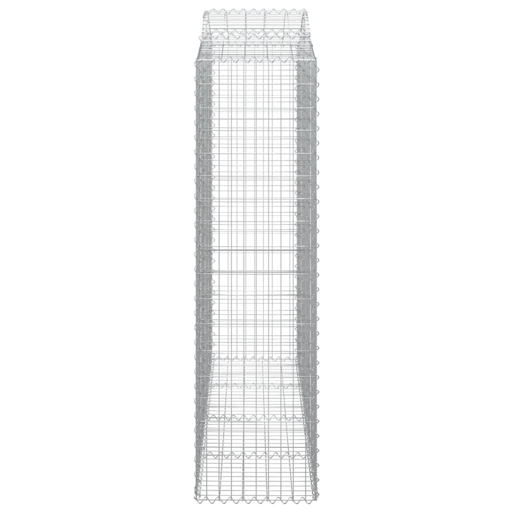 Schanskorven 6 St Gewelfd 200X50X180/200 Cm Ijzer 200 x 50 x 180/200 cm