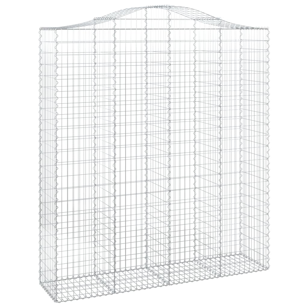 Schanskorven 2 St Gewelfd 200X50X220/240 Cm Ijzer 200 x 50 x 220/240 cm