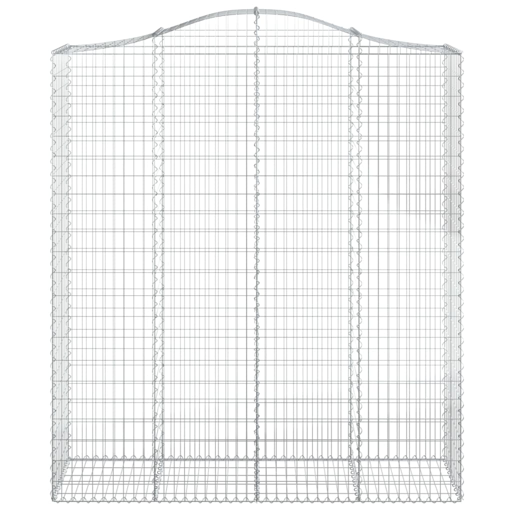 Schanskorven 2 St Gewelfd 200X50X220/240 Cm Ijzer 200 x 50 x 220/240 cm