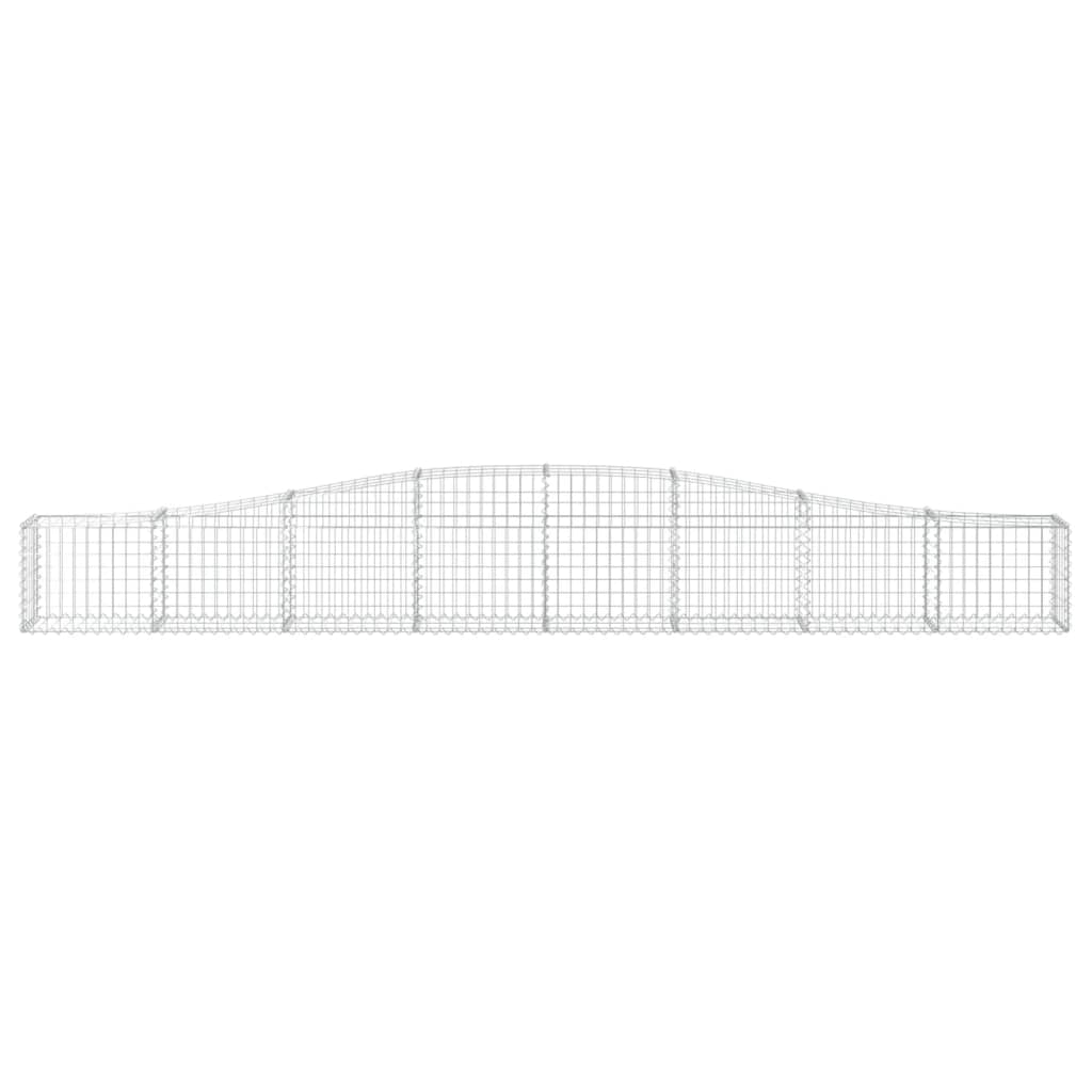Schanskorven 3 St Gewelfd 400X30X40/60 Cm Ijzer 400 x 30 x 40/60 cm