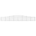 Schanskorven 3 St Gewelfd 400X30X40/60 Cm Ijzer 400 x 30 x 40/60 cm