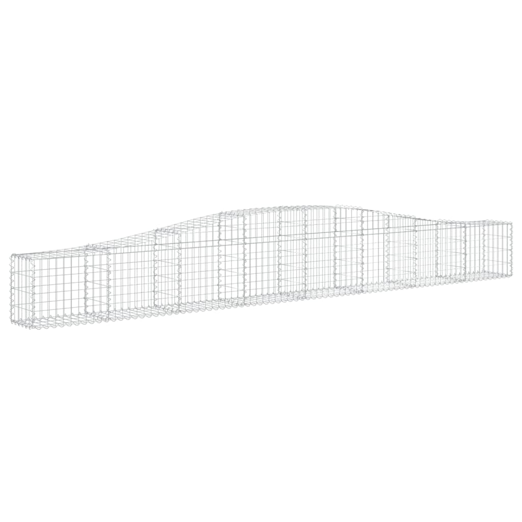 Schanskorven 4 St Gewelfd 400X30X40/60 Cm Ijzer 400 x 30 x 40/60 cm