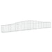 Schanskorven 4 St Gewelfd 400X30X40/60 Cm Ijzer 400 x 30 x 40/60 cm