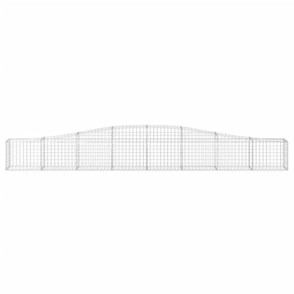 Schanskorven 4 St Gewelfd 400X30X40/60 Cm Ijzer 400 x 30 x 40/60 cm