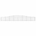 Schanskorven 4 St Gewelfd 400X30X40/60 Cm Ijzer 400 x 30 x 40/60 cm