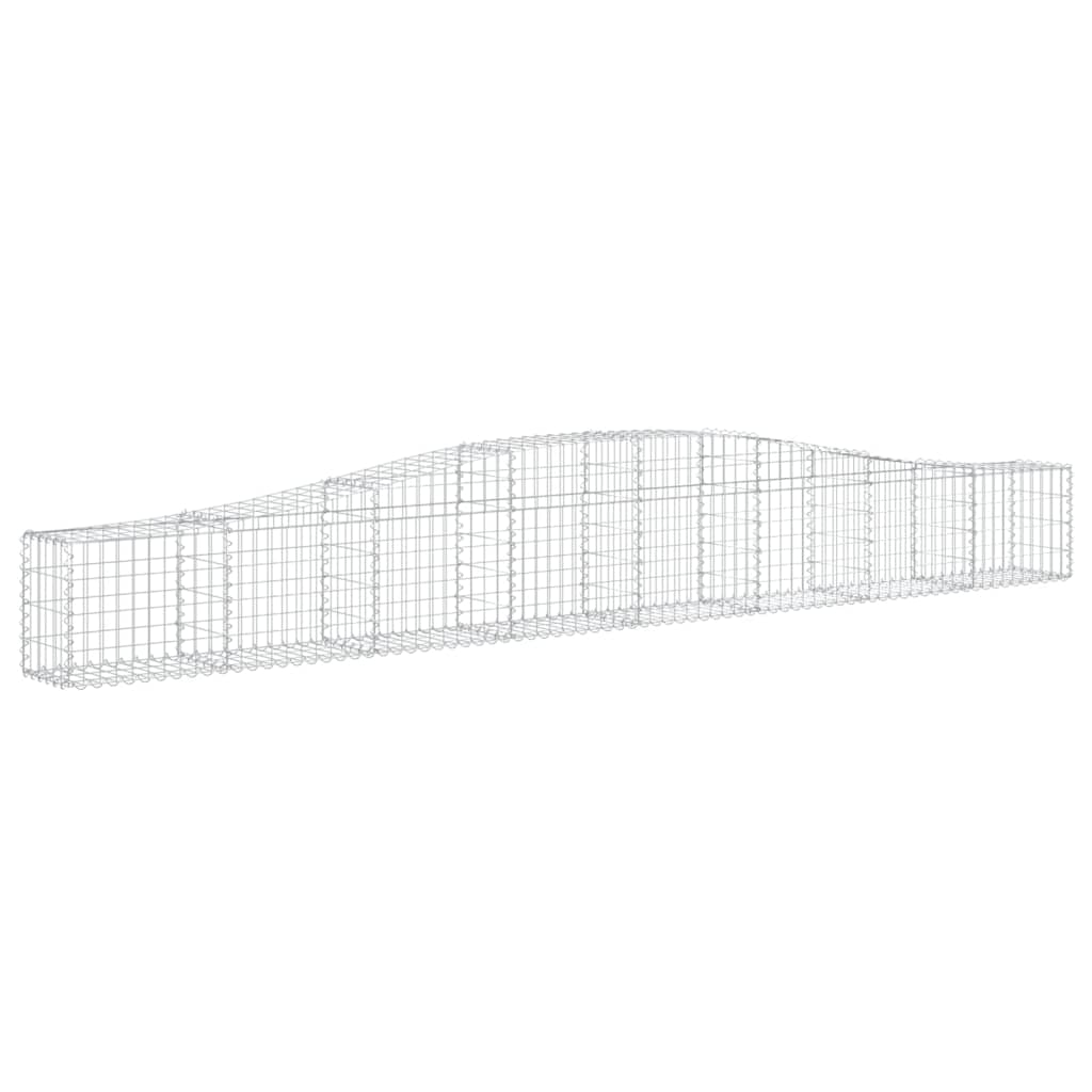 Schanskorven 5 St Gewelfd 400X30X40/60 Cm Ijzer 400 x 30 x 40/60 cm