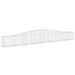 Schanskorven 5 St Gewelfd 400X30X40/60 Cm Ijzer 400 x 30 x 40/60 cm