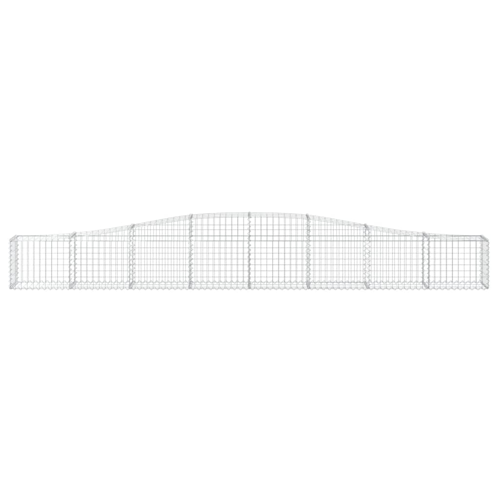 Schanskorven 5 St Gewelfd 400X30X40/60 Cm Ijzer 400 x 30 x 40/60 cm