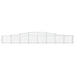 Schanskorven 5 St Gewelfd 400X30X40/60 Cm Ijzer 400 x 30 x 40/60 cm
