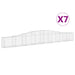Schanskorven 7 St Gewelfd 400X30X40/60 Cm Ijzer 400 x 30 x 40/60 cm