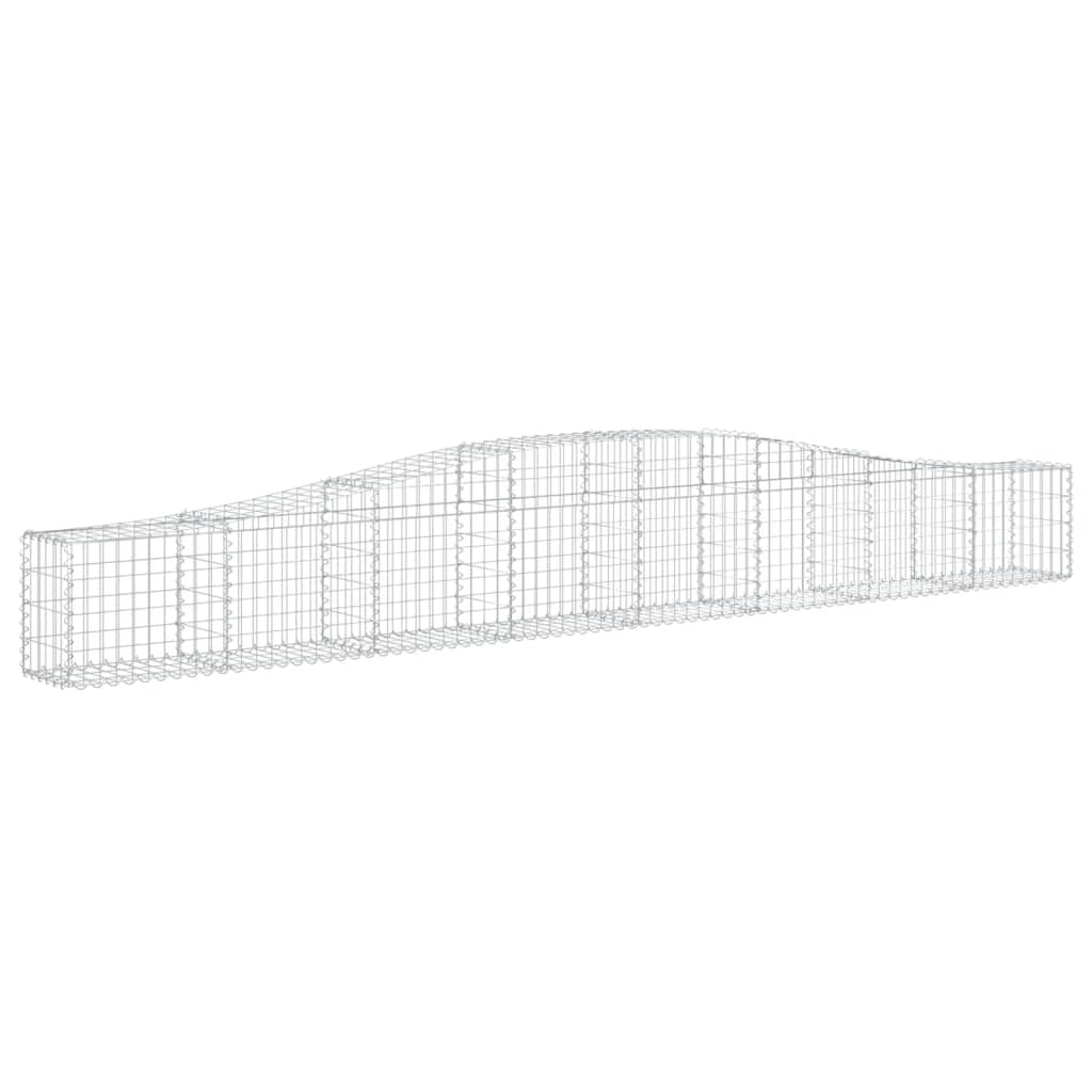 Schanskorven 7 St Gewelfd 400X30X40/60 Cm Ijzer 400 x 30 x 40/60 cm