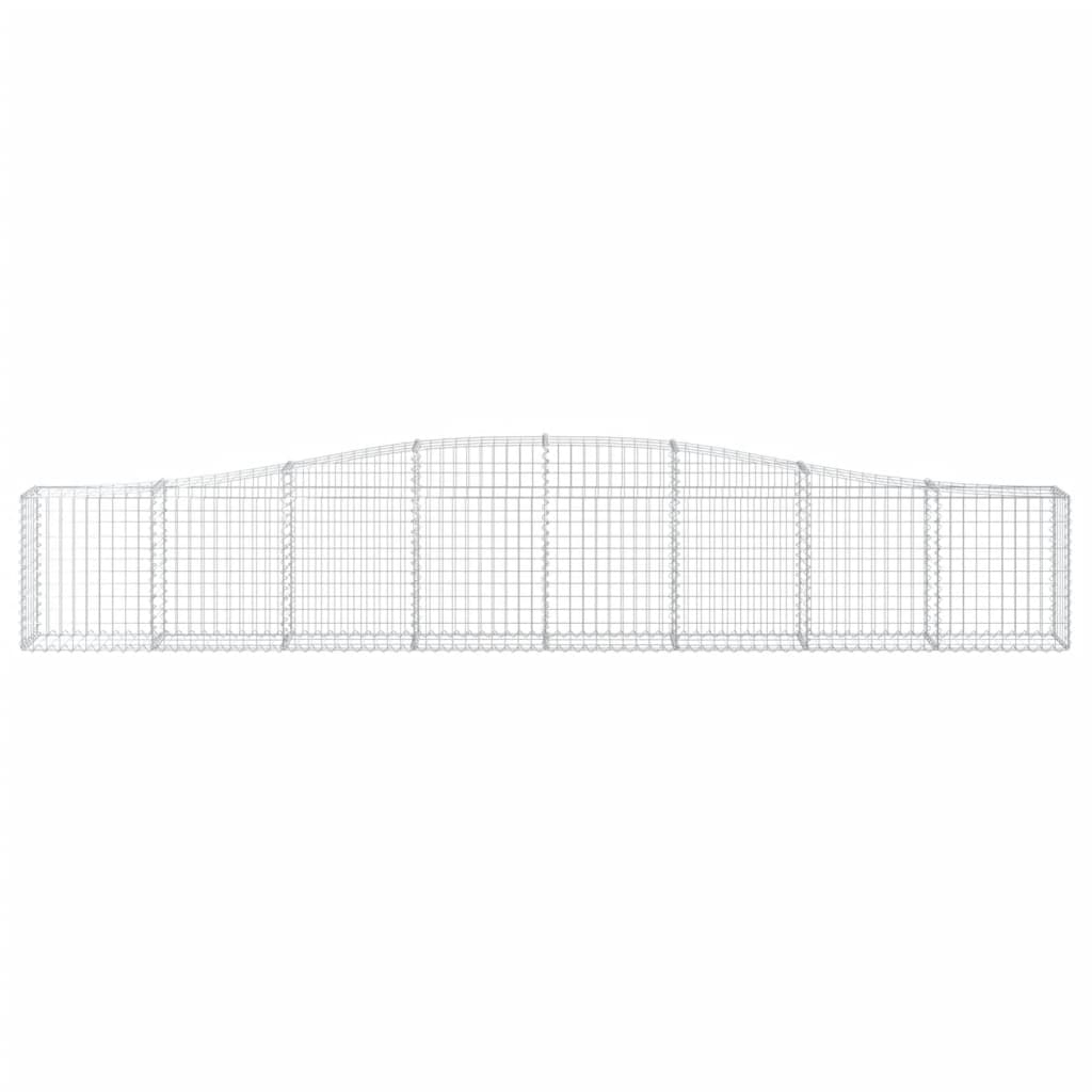 Schanskorven 5 St Gewelfd 400X30X60/80 Cm Ijzer 400 x 30 x 60/80 cm