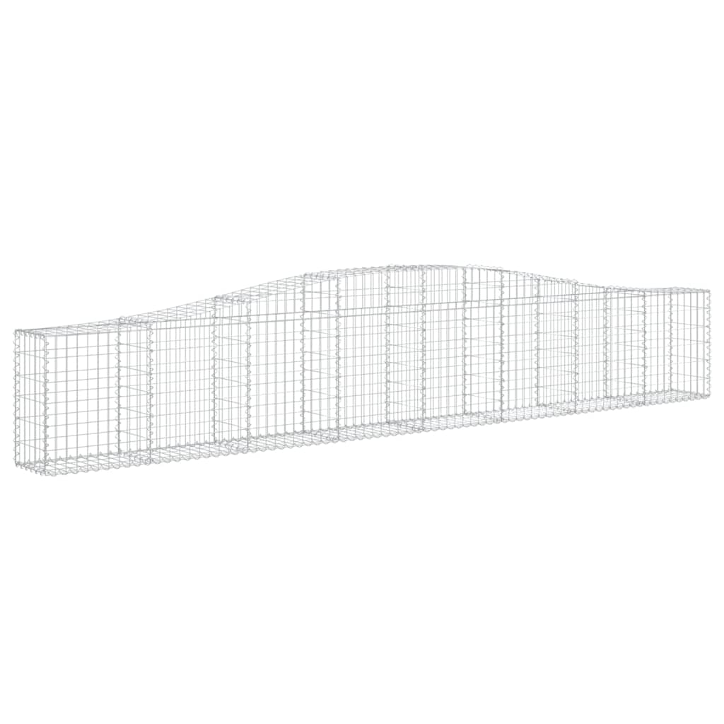 Schanskorven 6 St Gewelfd 400X30X60/80 Cm Ijzer 400 x 30 x 60/80 cm