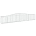 Schanskorven 6 St Gewelfd 400X30X60/80 Cm Ijzer 400 x 30 x 60/80 cm