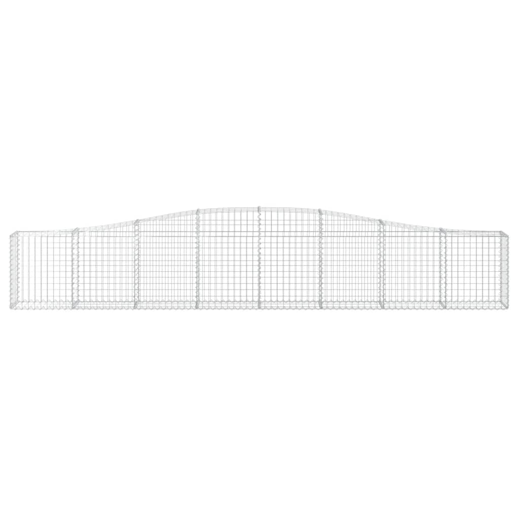 Schanskorven 6 St Gewelfd 400X30X60/80 Cm Ijzer 400 x 30 x 60/80 cm