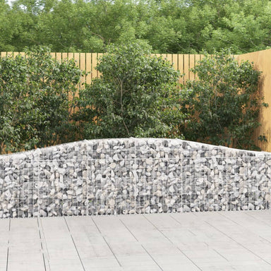Schanskorven 8 St Gewelfd 400X30X60/80 Cm Ijzer 400 x 30 x 60/80 cm