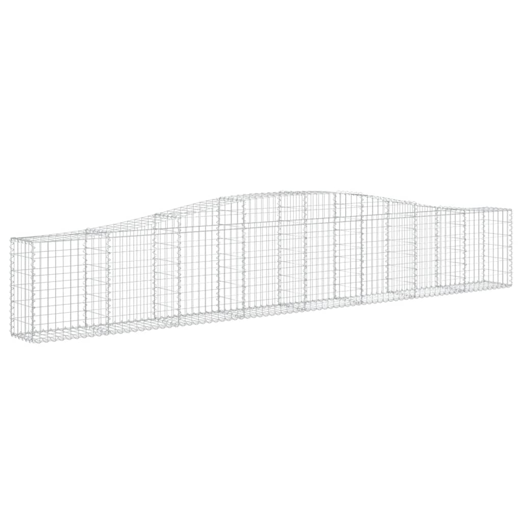Schanskorven 9 St Gewelfd 400X30X60/80 Cm Ijzer 400 x 30 x 60/80 cm