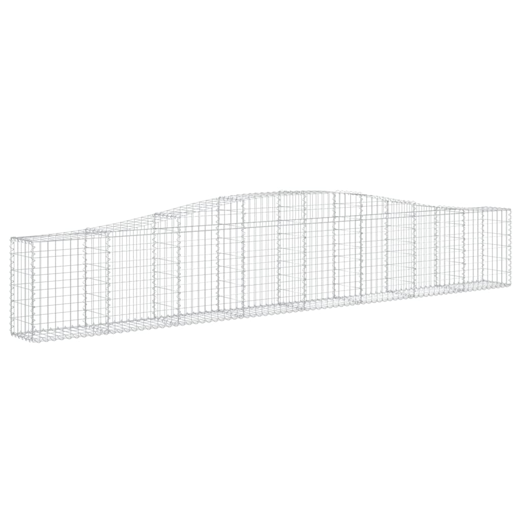 Schanskorven 10 St Gewelfd 400X30X60/80 Cm Ijzer 400 x 30 x 60/80 cm