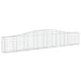 Schanskorven 10 St Gewelfd 400X30X60/80 Cm Ijzer 400 x 30 x 60/80 cm