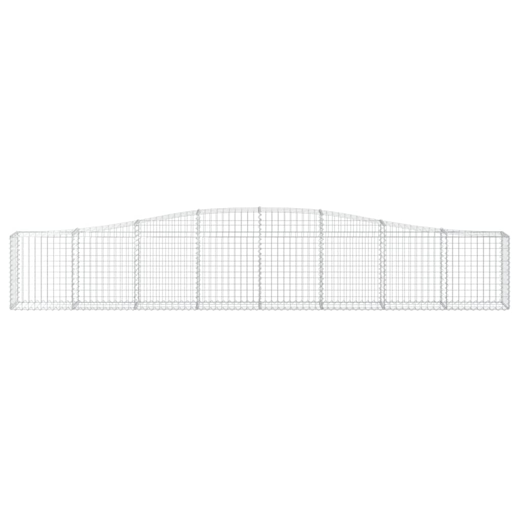 Schanskorven 10 St Gewelfd 400X30X60/80 Cm Ijzer 400 x 30 x 60/80 cm