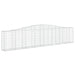 Schanskorven 2 St Gewelfd 400X30X80/100 Cmg Ijzer 400 x 30 x 80/100 cm