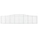 Schanskorven 2 St Gewelfd 400X30X80/100 Cmg Ijzer 400 x 30 x 80/100 cm
