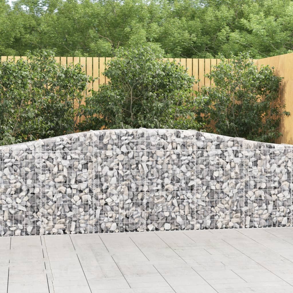 Schanskorven 2 St Gewelfd 400X30X80/100 Cmg Ijzer 400 x 30 x 80/100 cm