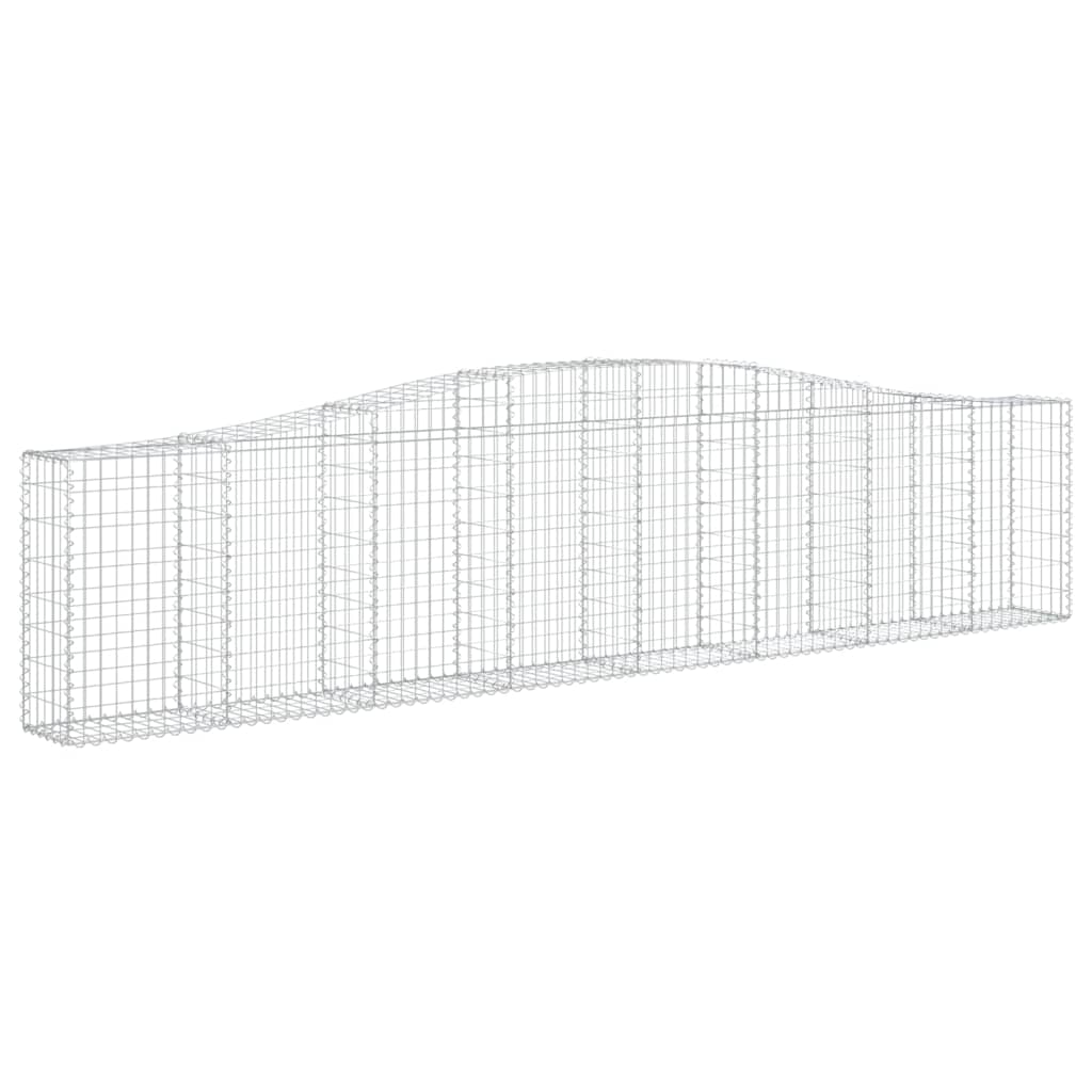 Schanskorven 9 St Gewelfd 400X30X80/100 Cm Ijzer 400 x 30 x 80/100 cm