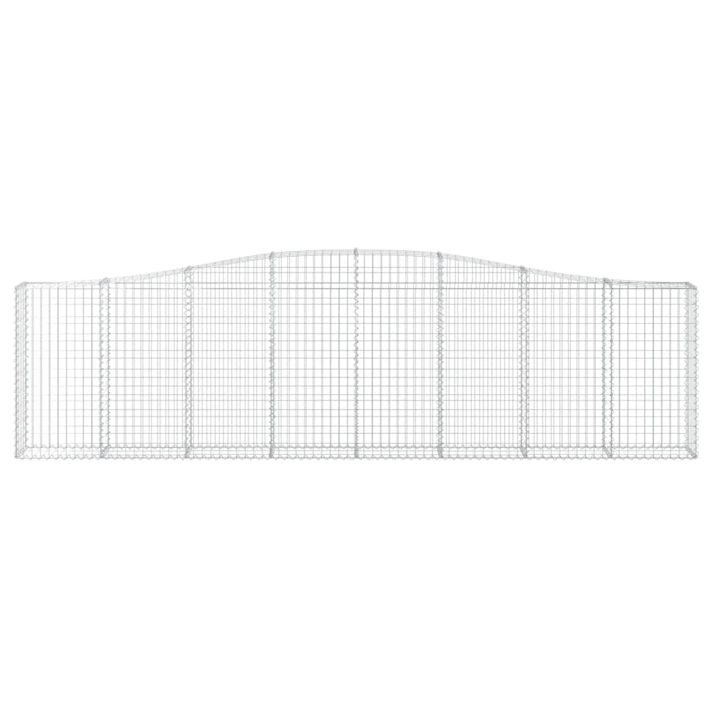 Schanskorven 4 St Gewelfd 400X30X100/120 Cm Ijzer 400 x 30 x 100/120 cm
