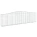 Schanskorven 5 St Gewelfd 400X30X100/120 Cm Ijzer 400 x 30 x 100/120 cm
