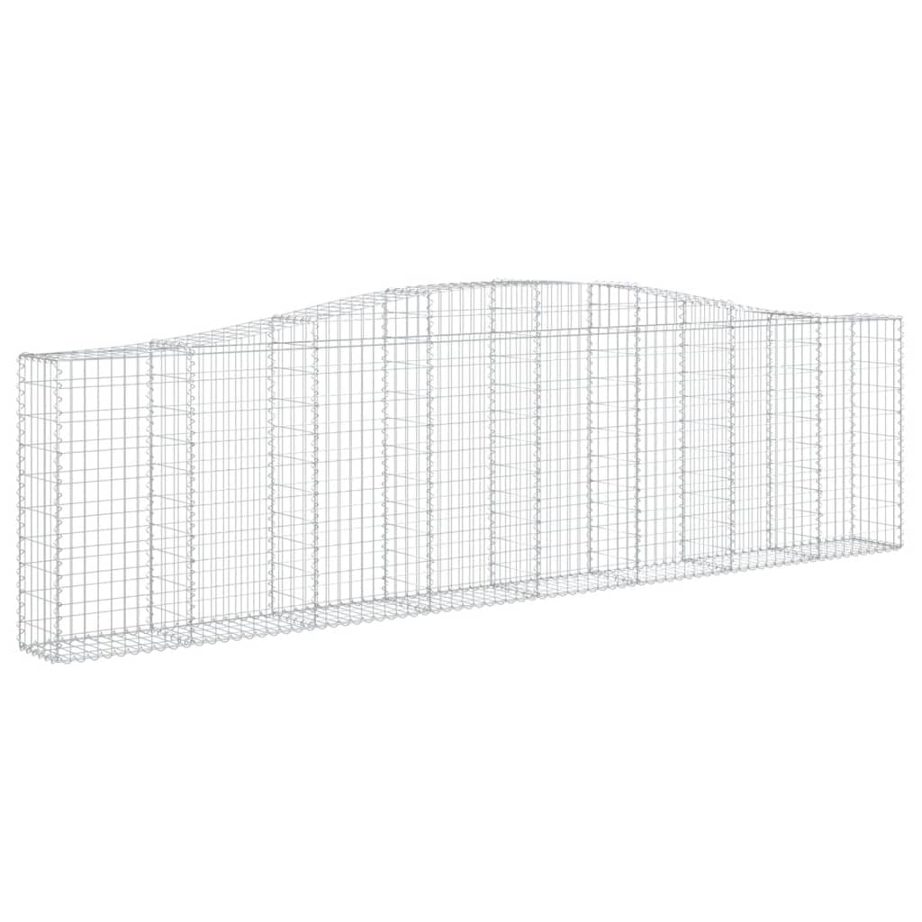 Schanskorven 6 St Gewelfd 400X30X100/120 Cm Ijzer 400 x 30 x 100/120 cm