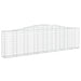 Schanskorven 6 St Gewelfd 400X30X100/120 Cm Ijzer 400 x 30 x 100/120 cm
