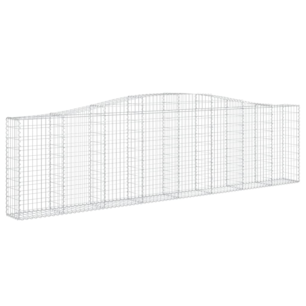 Schanskorven 7 St Gewelfd 400X30X100/120 Cm Ijzer 400 x 30 x 100/120 cm